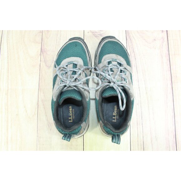LL Bean Trail Model 4 Hiking Shoes Ventilated Gray Green Size 7 M - Picture 9 of 10